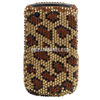 Blackberry Curve 8520 8530 Leopard Diamond Case Cover  