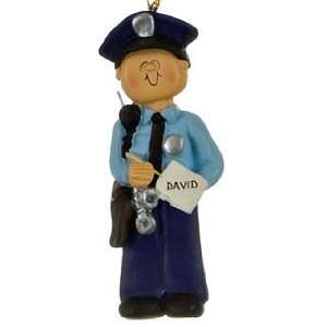  Personalized Policeman Christmas Ornament: Home & Kitchen