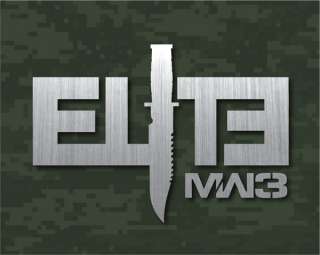 NEW** Call of Duty style ELITE MW3 COD Decal Sticker FREE SHIP 