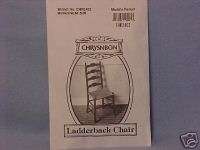 Ladderback Chair Kit (2402)   Dollhouse Miniature  