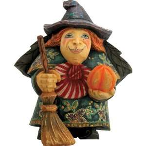 Halloween Witch   Russian Handcarving Ornament:  Sports 