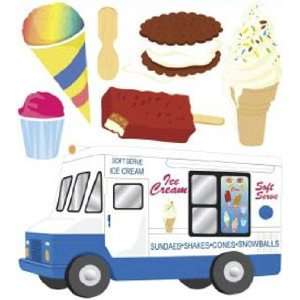   Jolees Boutique Dimensional Stickers   Ice Cream Man: Everything Else