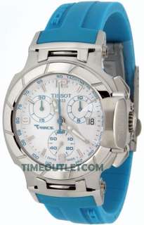 RACE T0482171701702 LADIES BLUE Chrono BLUE Rubber NEW STYLE! FAST 