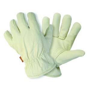  Lined Hide Leather Gloves   Medium Patio, Lawn & Garden