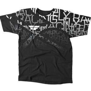  Fly Racing Wire T Shirt   Medium/Black Automotive