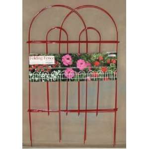   770150 32 Inch by 10 Foot Red Folding Wire Fence Patio, Lawn & Garden