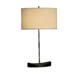     Stella Table Lamp Dark Wiped Wood and Chrome