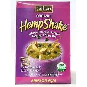   Nutiva Organic HempShake  Acai 12 pkts