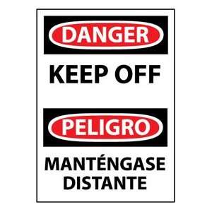 Bilingual Vinyl Sign   Danger Keep Off  Industrial 