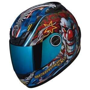    SCORPION EXO 400 SHOW TIME HELMET (LARGE) (RED): Automotive