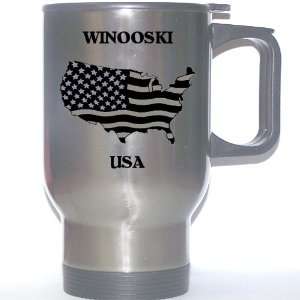  US Flag   Winooski, Vermont (VT) Stainless Steel Mug 