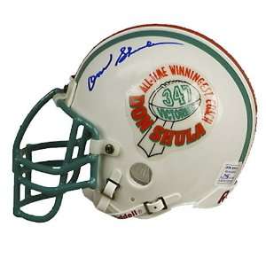   Memories Miami Dolphins Don Shula Winningest Coach Signed Mini Helmet