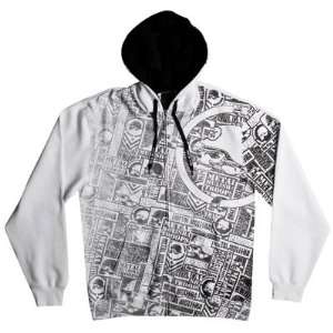  Metal Mulisha Patched Zip Up Hooded Sweatshirt Medium 