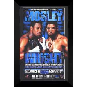 Winky Wright vs Shane Mosley 27x40 FRAMED Boxing Poster