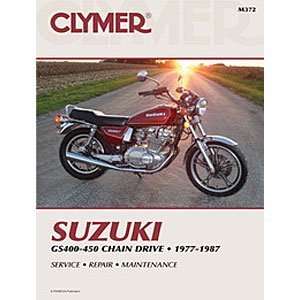  CLYMER REPAIR/SERVICE MANUAL SUZUKI 400 450 TWINS 77 87 