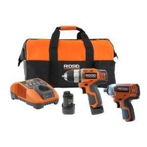   Recondition RIDGID 12V Lithium Ion Drill and Impact Driver Combo Pack