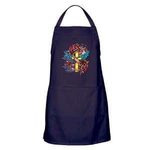  Apron (Dark) Roses Cross Hearts And Angel Wings 