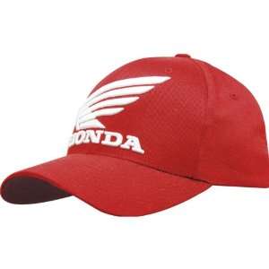  Honda Big Wing Mens Racewear Hat   Red / Small/Medium 
