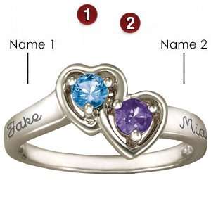  Cupid Sterling Silver Mothers Ring: Jewelry