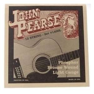 John Pearse Acoustic 12 String Guitar Phosphor Bronze C# Tuning, .013 