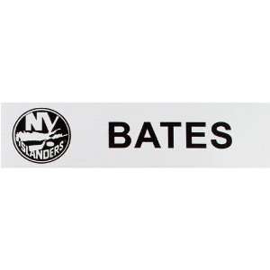  Shawn Bates Islanders Game Used Locker Room Name Plate 