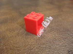 NEW* 2X2X2 RED LEGO CONTAINER W/CLEAR DOOR   LEGOS  