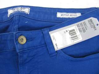 NWT Guess BRITTNEY Skinny Slim Fit Womens Pants/ Bright Blue   Size 