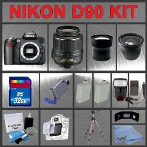 Nikon D90 SLR Digital Camera with 18 55mm VR Lens + Huge Accessories 