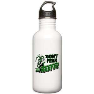 Stainless Water Bottle 1.0L Marijuana Dont Fear The Reefer Grim 