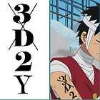  One Piece Temporary Bady Tattoo Sticker 3D2Y 2 years later Luffy