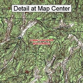  USGS Topographic Quadrangle Map   Cripple Creek North 