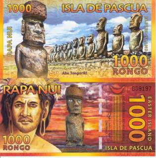   Rongo Banknote World Money UNC Currency FUN Note Polymer Bill  