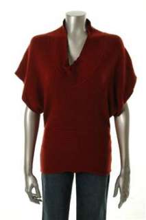 Vivienne Tam Pullover Sweater Red Ribbed Sale Misses M  