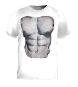 Six pack abs 6 Muscle Chest Workout Body funny T SHIRT  