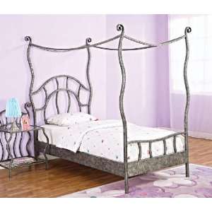    Powell Company Parisian Twin Size Canopy Bed: Home & Kitchen