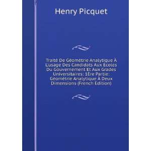   Analytique Ã? Deux Dimensions (French Edition) Henry Picquet Books