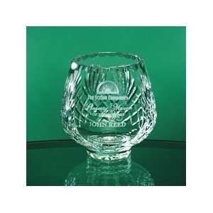  Lead Crystal Footed Rose Bowl 