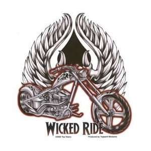  Top Heavy   Wicked Ride Chopper   Sticker / Decal 