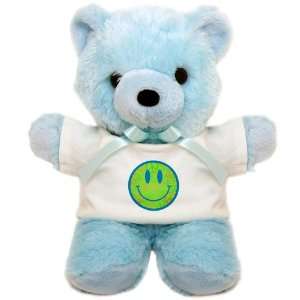    Teddy Bear Blue Smiley Face With Peace Symbols: Everything Else