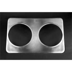  2 Hole Steam Table Adapter Plate   8 3/8