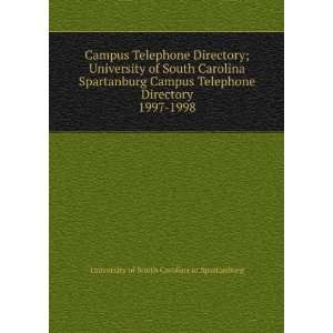  . 1997 1998: University of South Carolina at Spartanburg: Books
