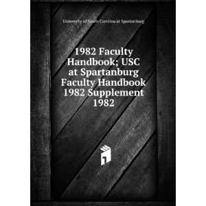   Supplement. 1982: University of South Carolina at Spartanburg: Books