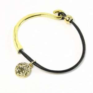  New Fashion Style Leather Bracelet Hand Chain Golden 