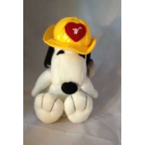  5 Whitmans Snoopy Plush in Firemans Hat: Toys & Games