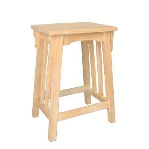  Whitewood Mission counter stool   24 SH  Seating stools 