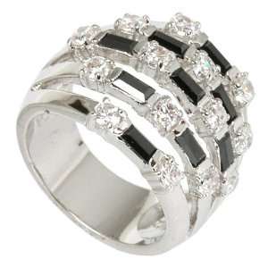  Black & White Ring: Jewelry
