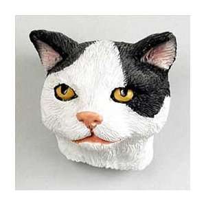  Black & White Manx Cat Magnet