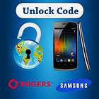 unlock code ROGERS samsung Galaxy Messenger Wave  