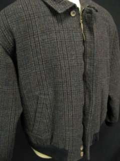 Vintage Pendleton Wool Check Pure New Wool Mens Thinsulate Bomber 