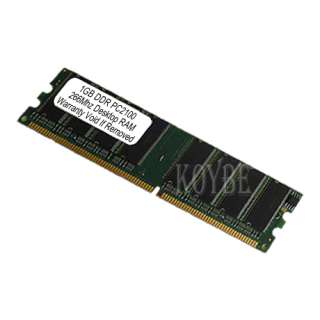 1GB DDR PC2100 1 GB PC 2100 266 Mhz DESKTOP MEMORY RA  